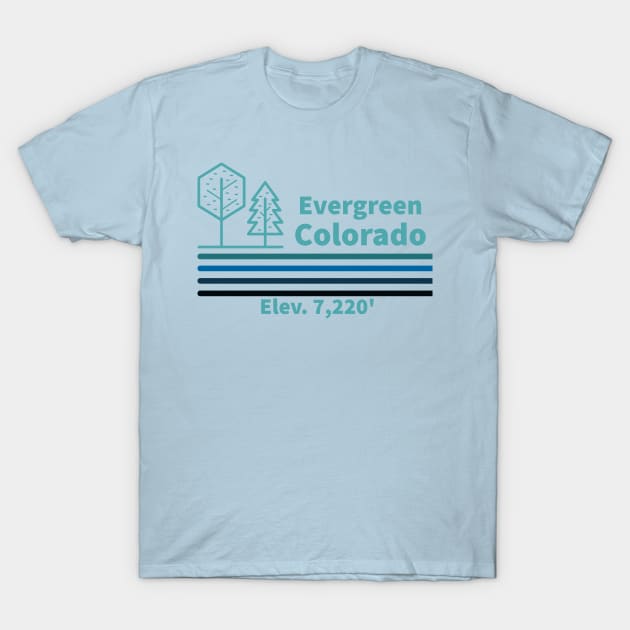 Evergreen Colorado T-Shirt by LemurCharlie